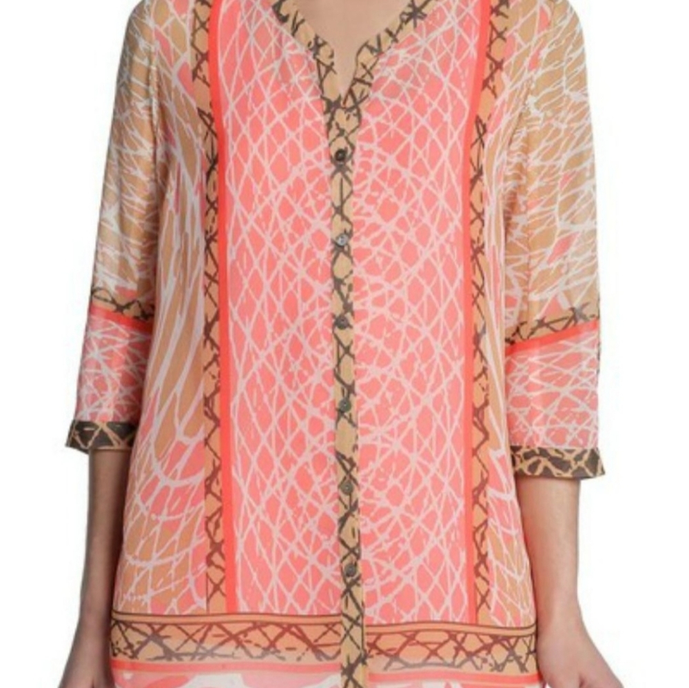 NWT Boutique Nic + Zoe Skipping Stones Crafton Tunic
